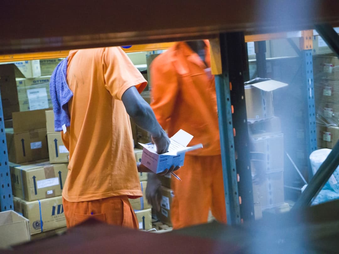 A pharmaceutical distribution warehouse with medicine stock and logistics